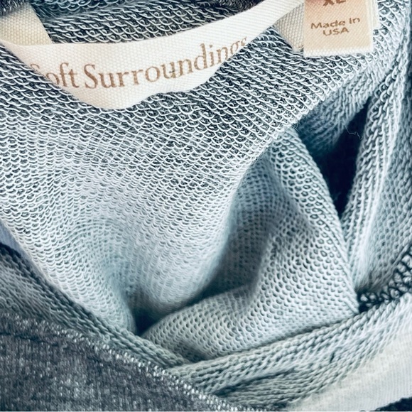 SOFT SURROUNDINGS Hideaway Jumpsuit Terry Cloth XL Lagenlook Straight Wide Leg - Picture 4 of 15